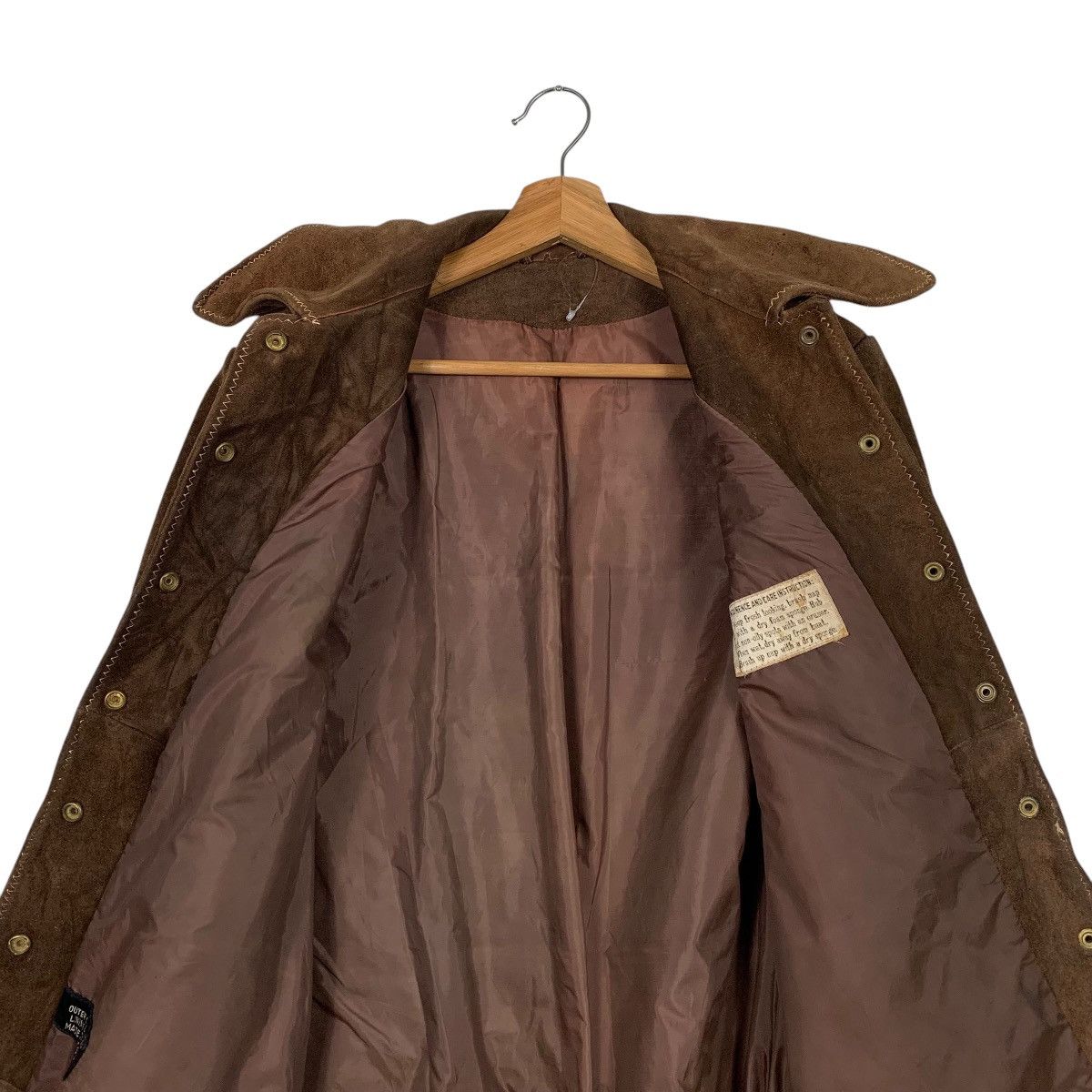Japanese Brand Vintage Japanese Brand Leather Parka Jacket Size S / US 4 / IT 40 - 12 Thumbnail