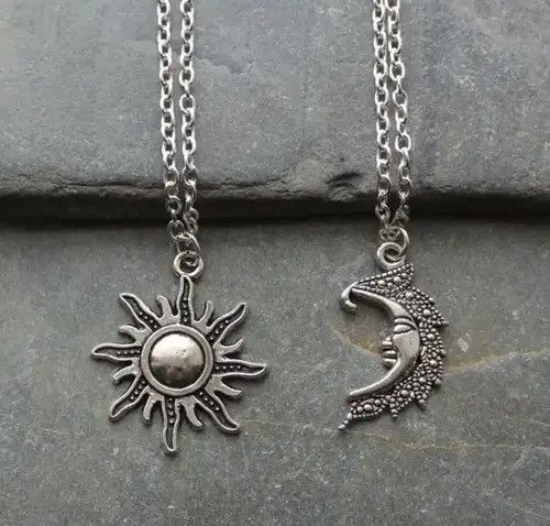 Other Sun + Moon Pendant Chain Necklace Size ONE SIZE - 1 Thumbnail