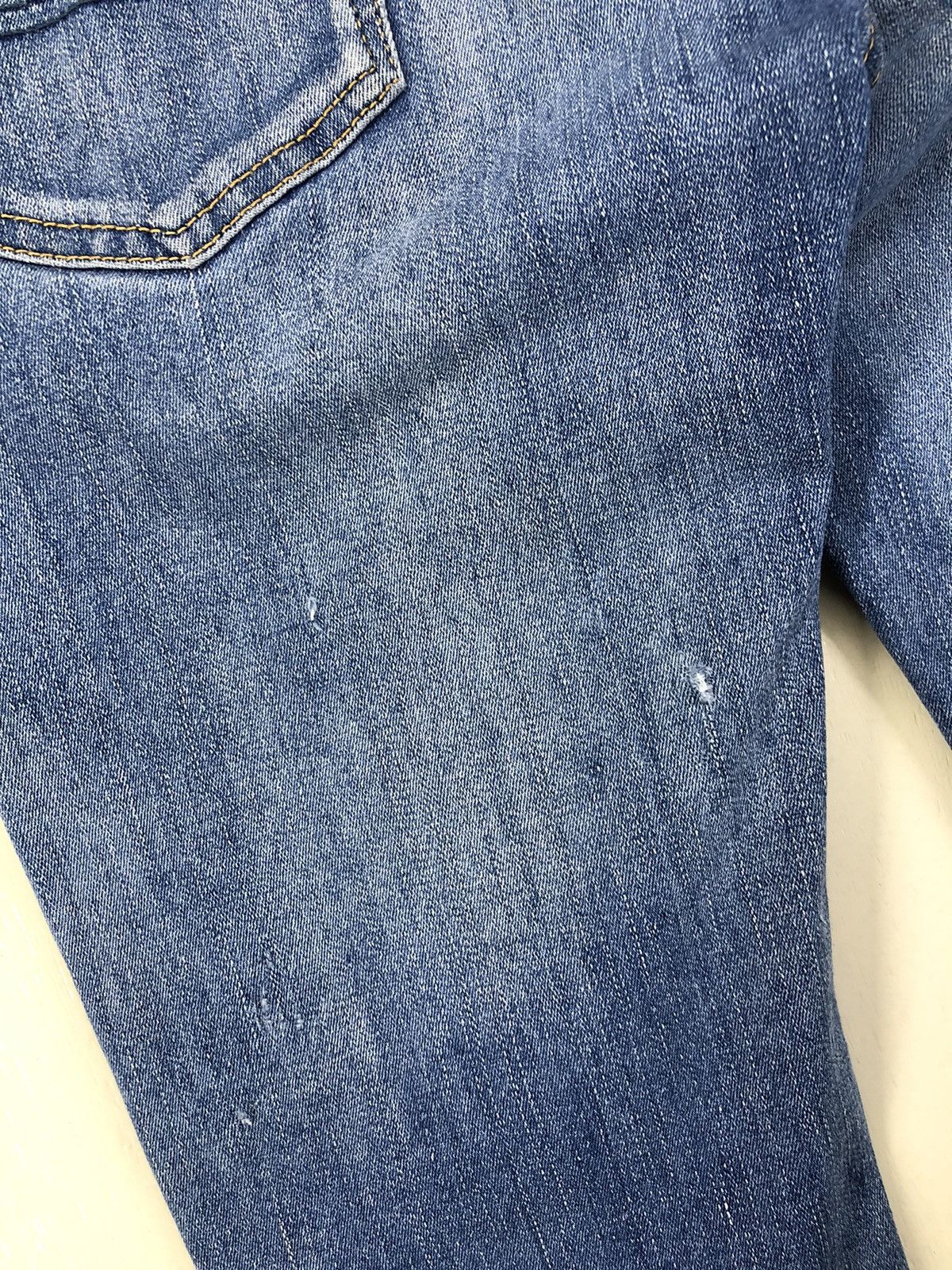 Big John Big John Distressed Skinny Faded Blue Jeans Size US 28 / EU 44 - 16 Thumbnail