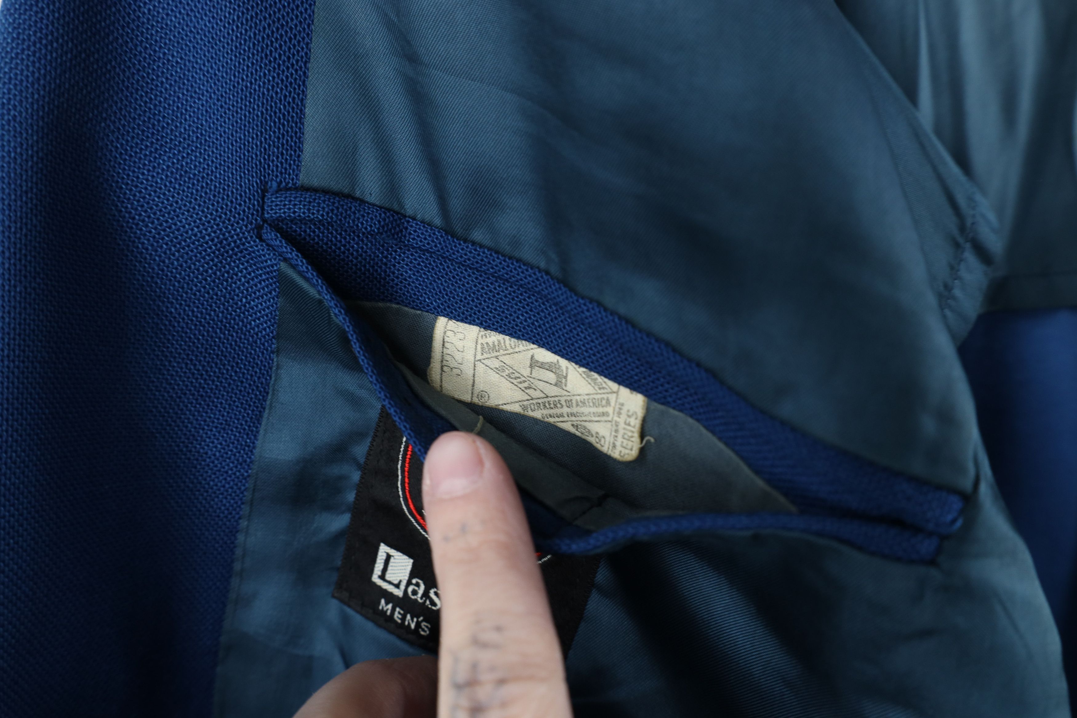 Vintage Vintage 50s 60s Macys Gabardine Breasted Suit Jacket Blazer Size US XL / EU 56 / 4 - 11 Thumbnail