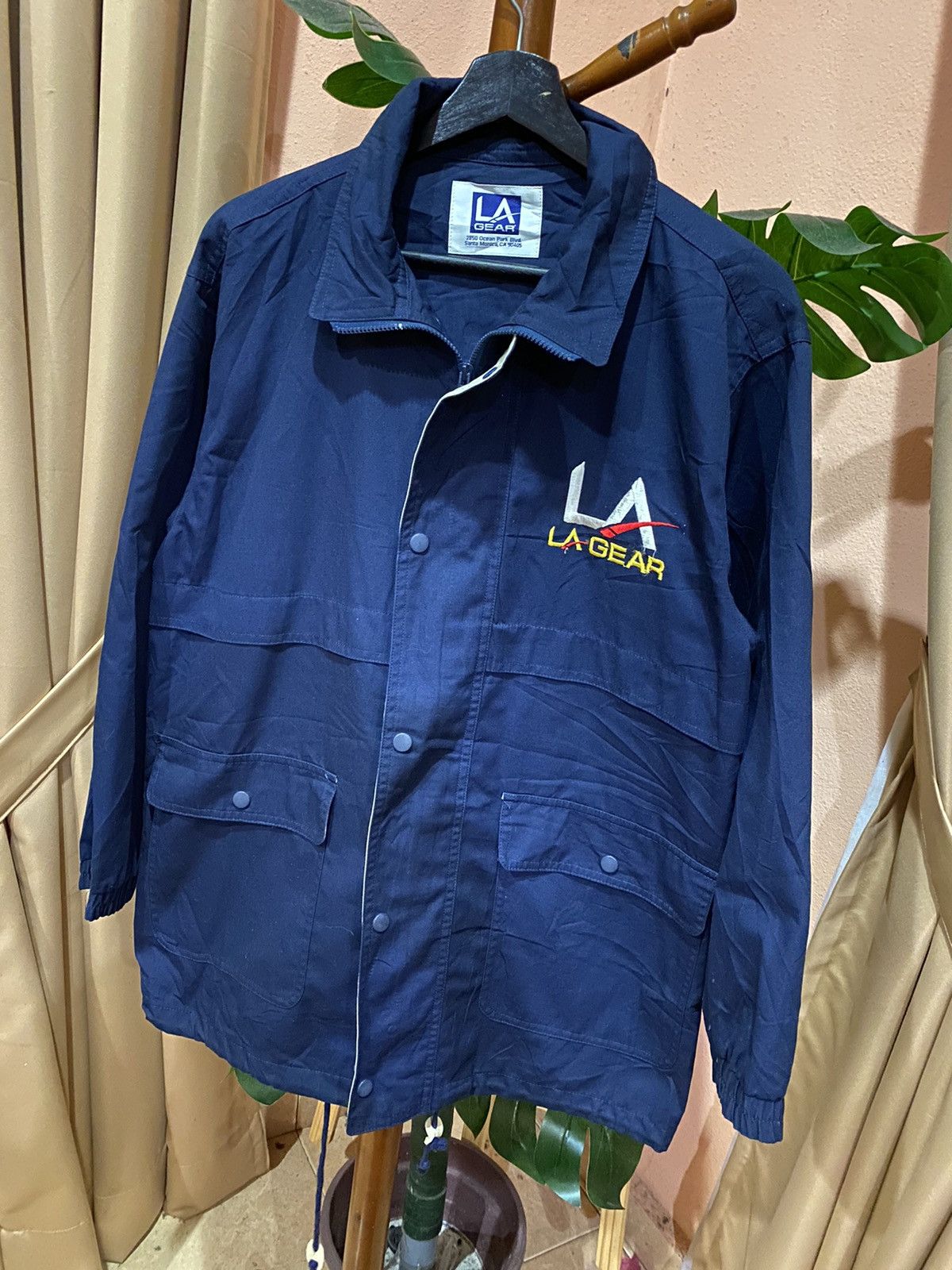 La Gear LA Gear Navy Blue Jacket – Vintage Sportswear Windbreaker Size US M / EU 48-50 / 2 - 3 Thumbnail