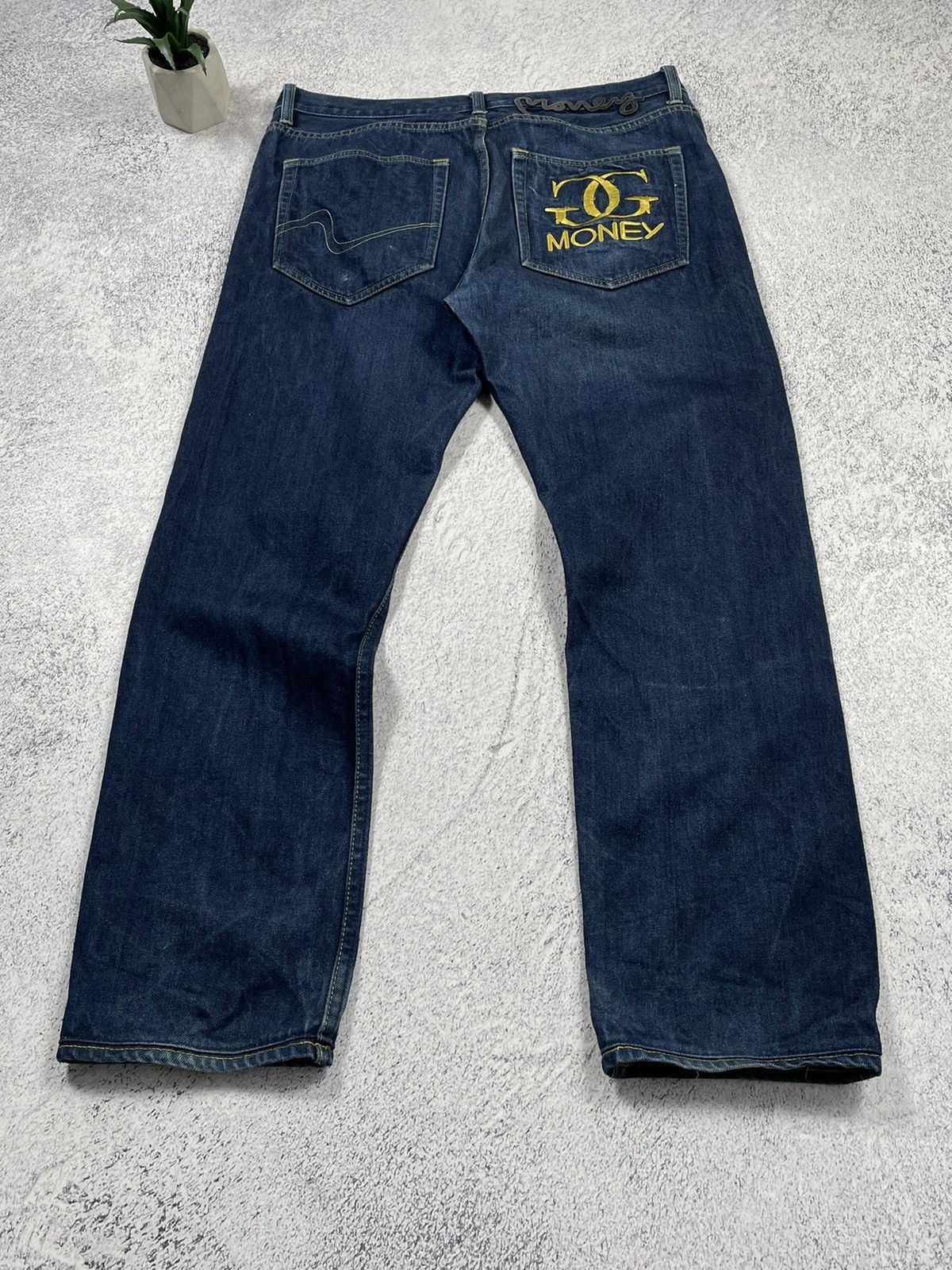 Japanese Brand × Vintage Vintage Money Logo Seldvedge Denim Jeans Size US 32 / EU 48 - 5 Thumbnail