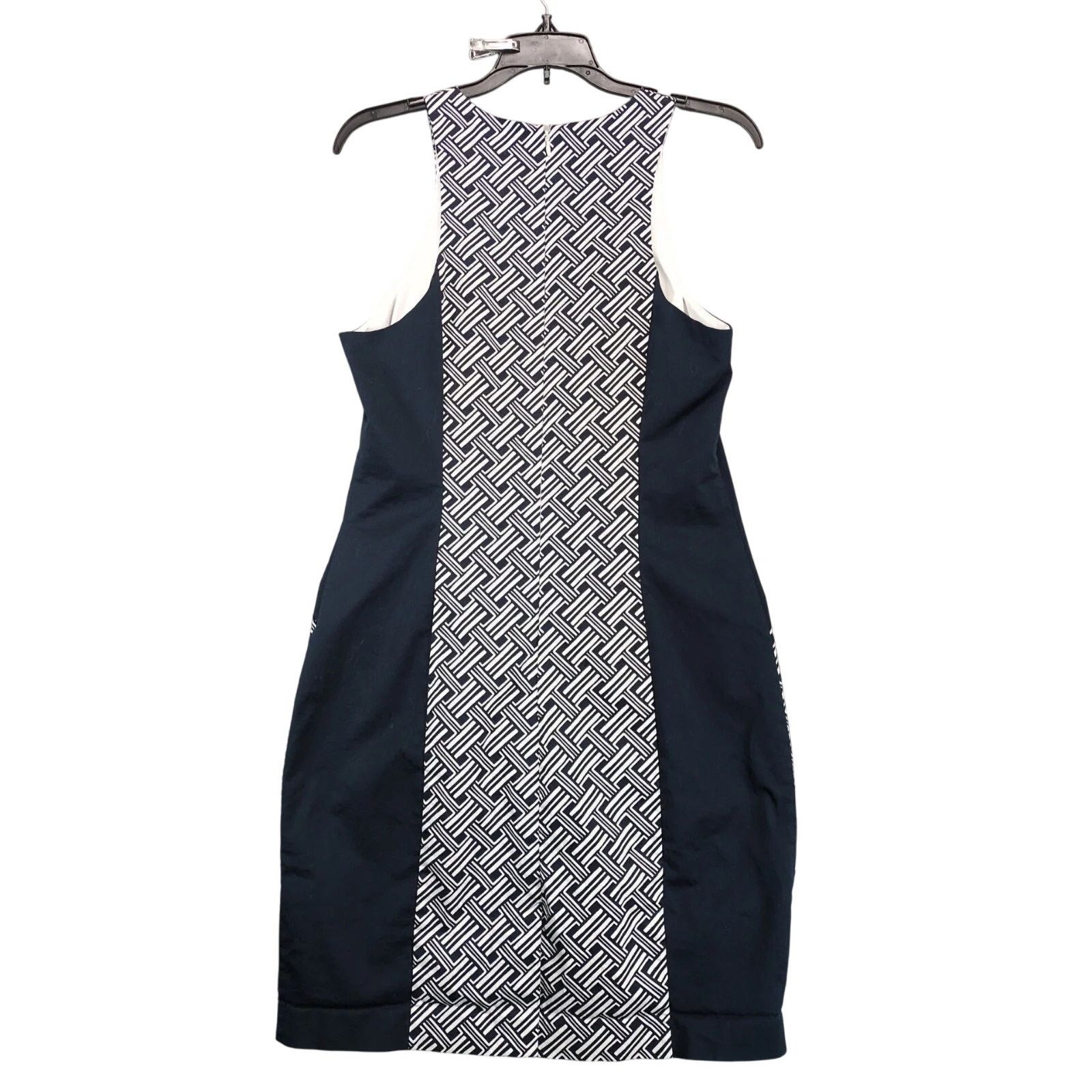 Banana Republic Banana Republic Navy White Geometric Sleeveless Dress Sz 12 Size XL / US 12-14 / IT 48-50 - 2 Thumbnail