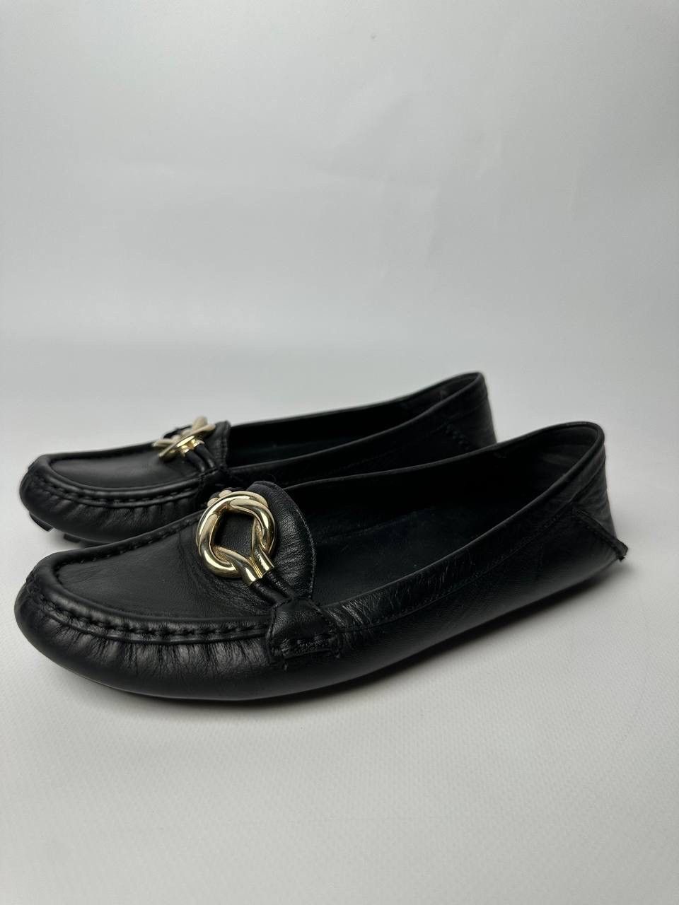 Gucci Gucci Loafers Driving Mocassins Gold Knot Detail Leather Size US 6 / IT 36 - 3 Thumbnail