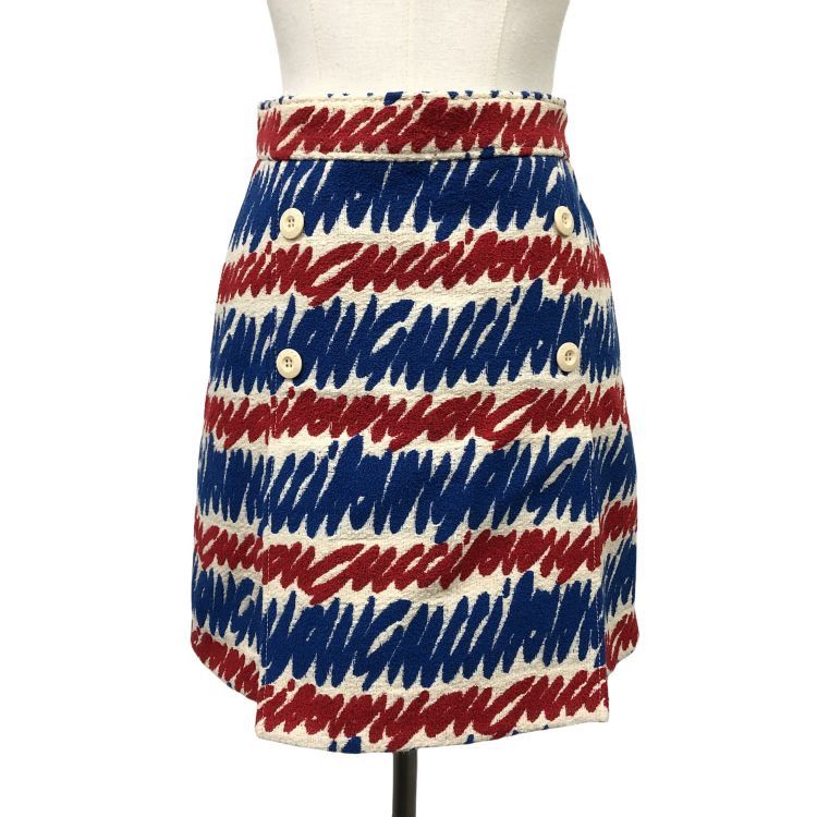 Gucci Gucci Brushstroke Print Mini Skirt Size 38 Size 26" / US 2 / IT 38 - 1 Thumbnail