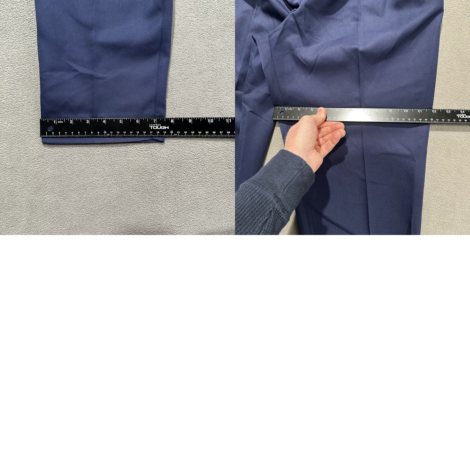 Talbots Talbots Womens Pants 8P Navy Blue Double Pleated Stretch Office Trouser Size 30" / US 8 / IT 44 - 10 Thumbnail