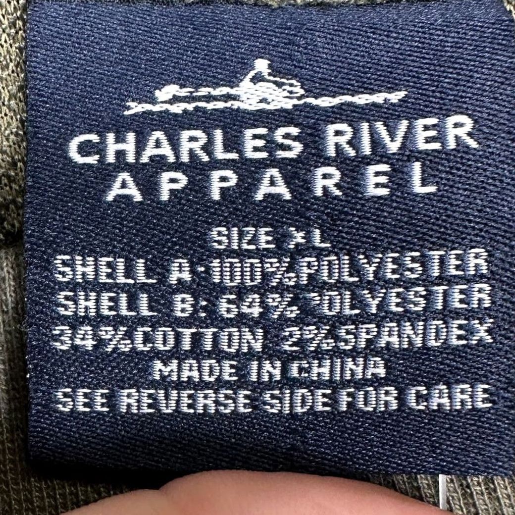 Vintage Charles River Apparel Sweatshirt Mens XL Green Crew Neck Fleece Shearling Pullover NEW Size US XL / EU 56 / 4 - 6 Thumbnail