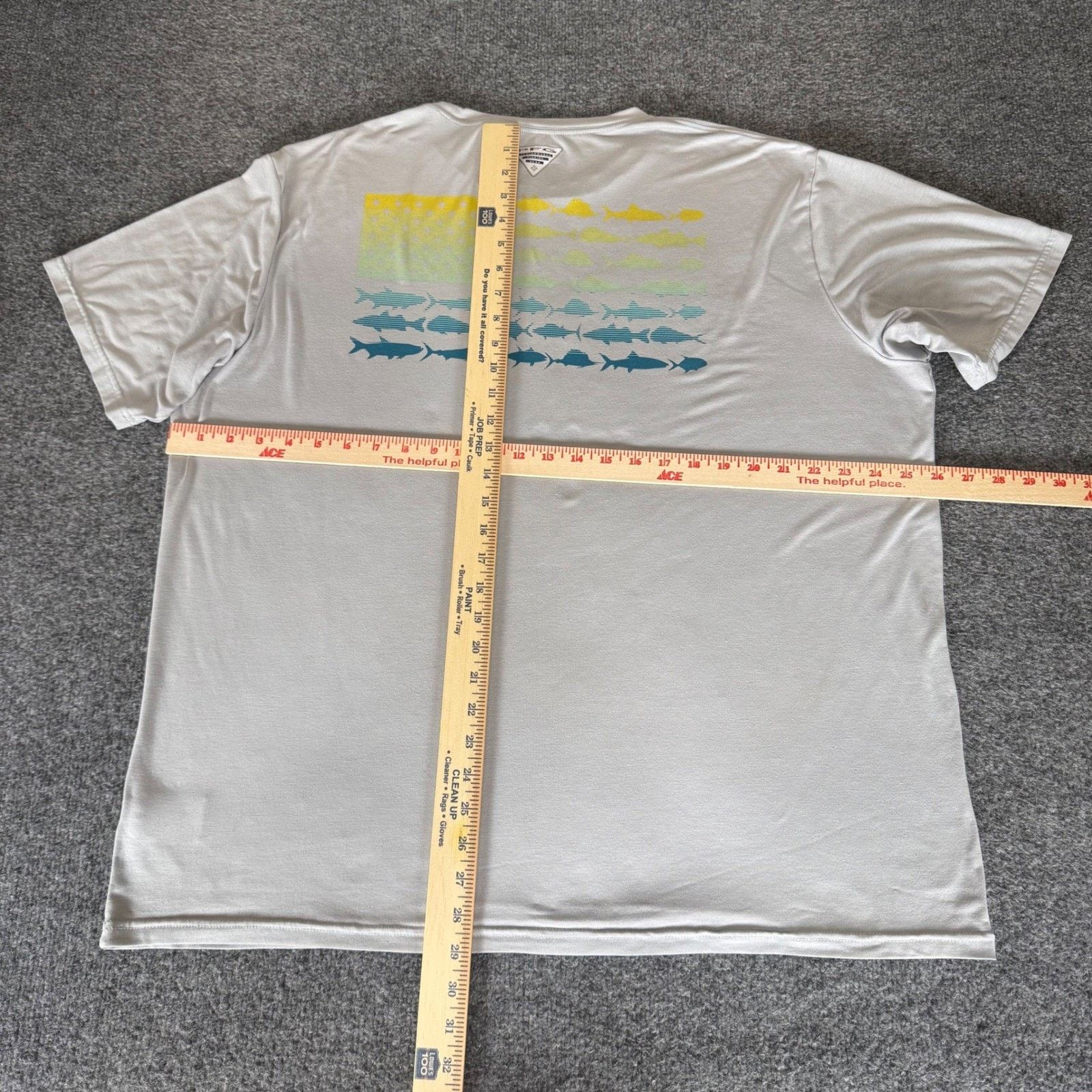 Columbia Columbia PFG T-Shirt Mens XL Omni Shade Fishing Flag Fish Size US XL / EU 56 / 4 - 5 Thumbnail