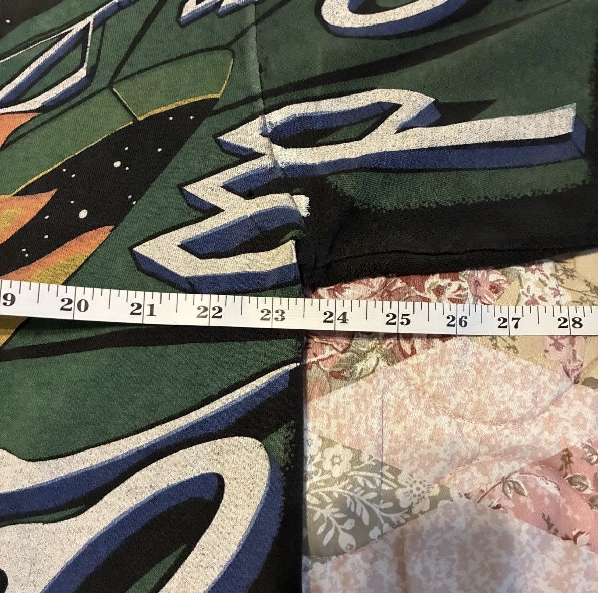 Fruit Of The Loom Vintage 90s RARE Thrashed Astrology Sun Moon AOP Tshirt Size US XL / EU 56 / 4 - 8 Thumbnail