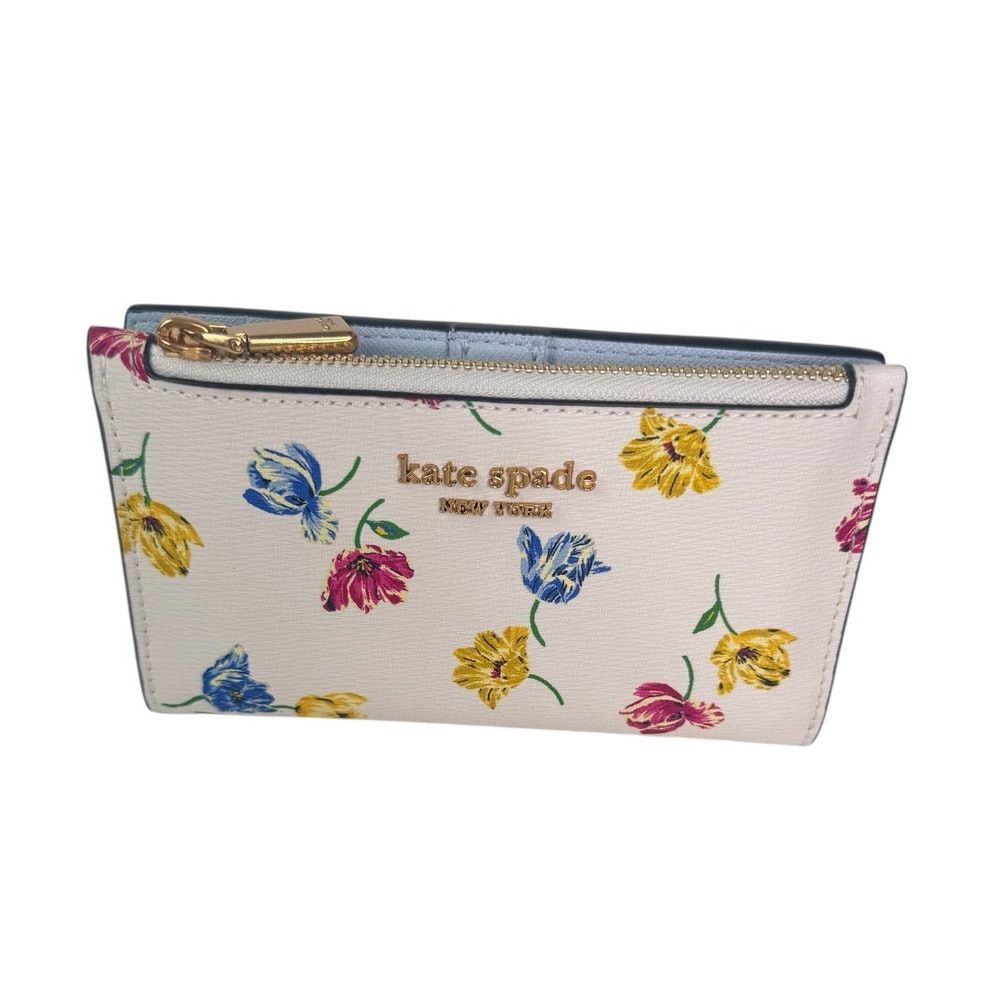 Kate Spade Kate Spade Morgan Tulip Toss Small Slim Bifold Wallet Size ONE SIZE - 3 Thumbnail