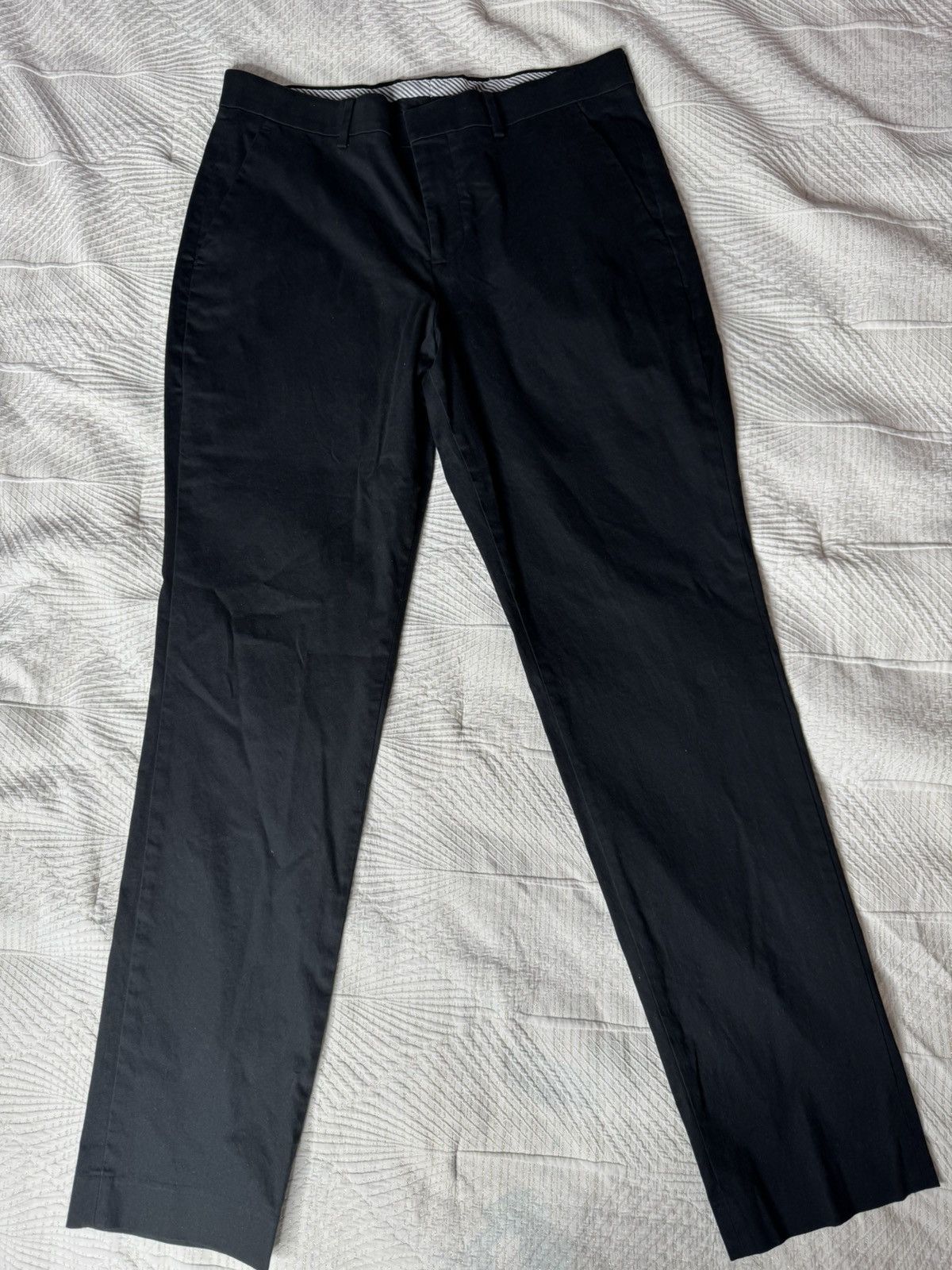 Express EXPRESS Slim Comfort Waist Hyper Stretch Chino Dress Pants Size 34S - 2 Thumbnail