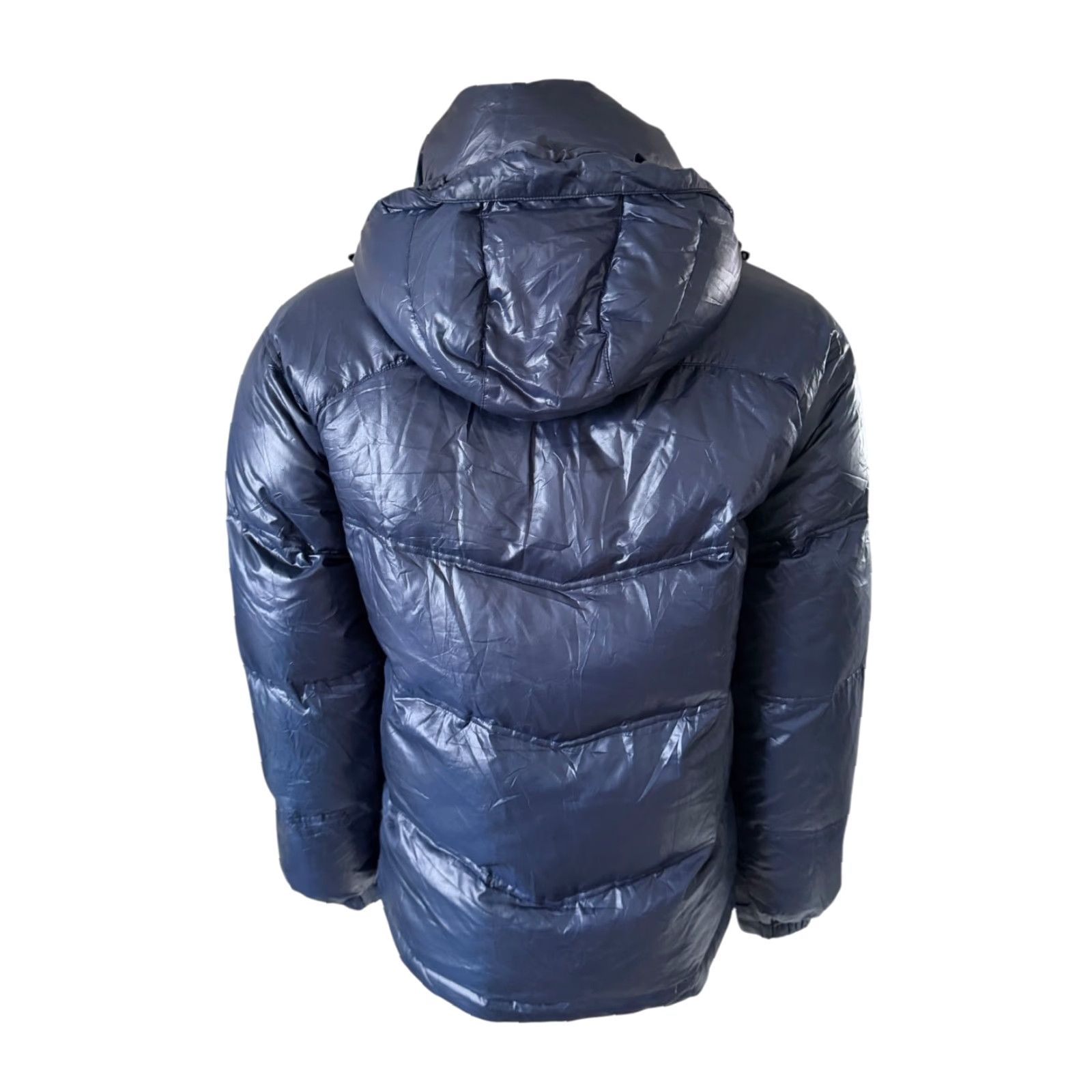 New Balance New Balance Navy Hooded Puffer Jacket L / 100 Navy Down Duck fill Hooded Mens Jacket Size US L / EU 52-54 / 3 - 7 Thumbnail