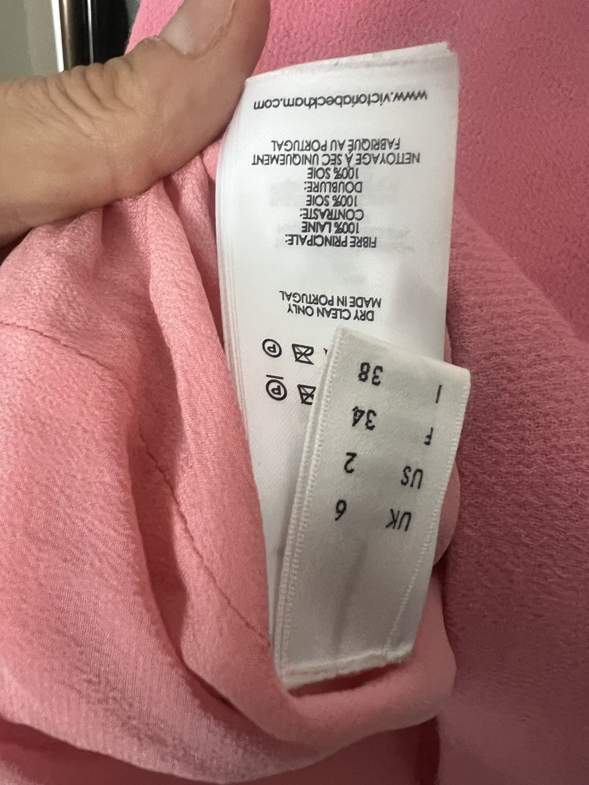 Victoria Beckham Pink Victoria Beckham slip dress in tweed Size XS / US 0-2 / IT 36-38 - 5 Thumbnail