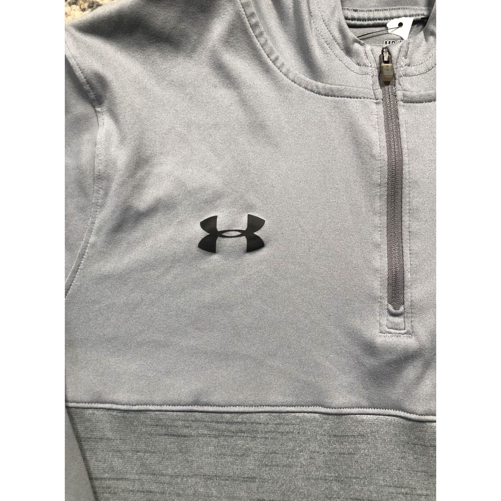 Under Armour Under Armour Hoodie Mens M Gray HeatGear Quarter Zip Pullover C Logo Size US M / EU 48-50 / 2 - 7 Thumbnail