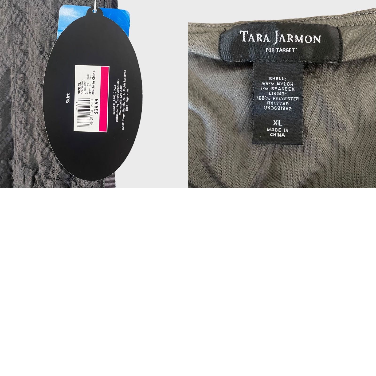 Tara Jarmon Tara Jarmon Skirt Ruffled Mini Travel Charcoal Gray Women's XL Size 40" / US 18 - 8 Thumbnail