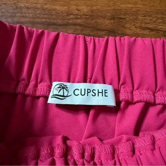 Other Cupshe Vibrant Pink A-Line Tiered Skirt Sz S/M Size 24" / US 00 / IT 34 - 1 Thumbnail