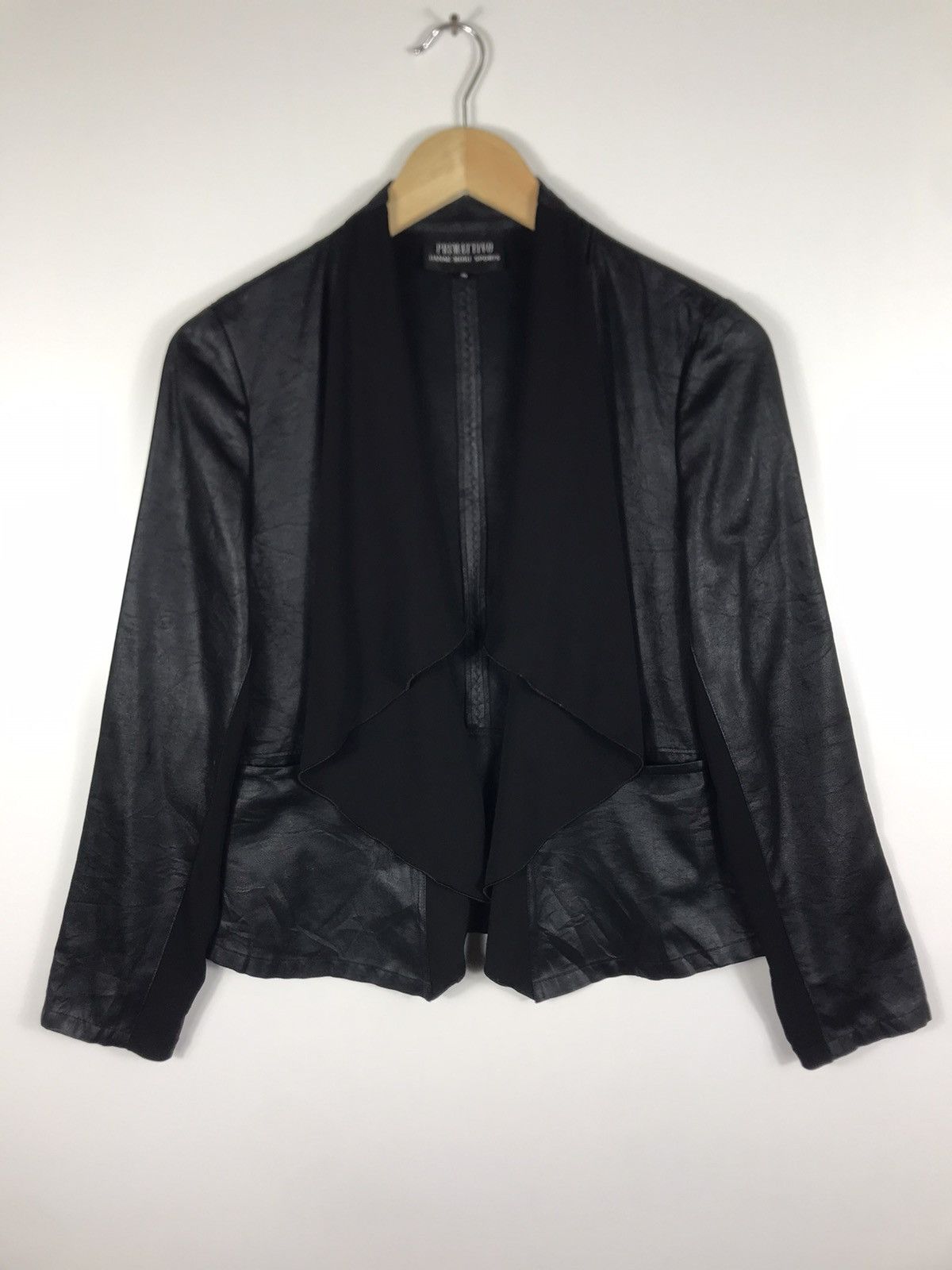 Designer × Hanae Mori × Vintage 🔥Luxury Fashion Primattivo Hanae Mori ButtonLess Jacket Size S / US 4 / IT 40 - 1 Thumbnail