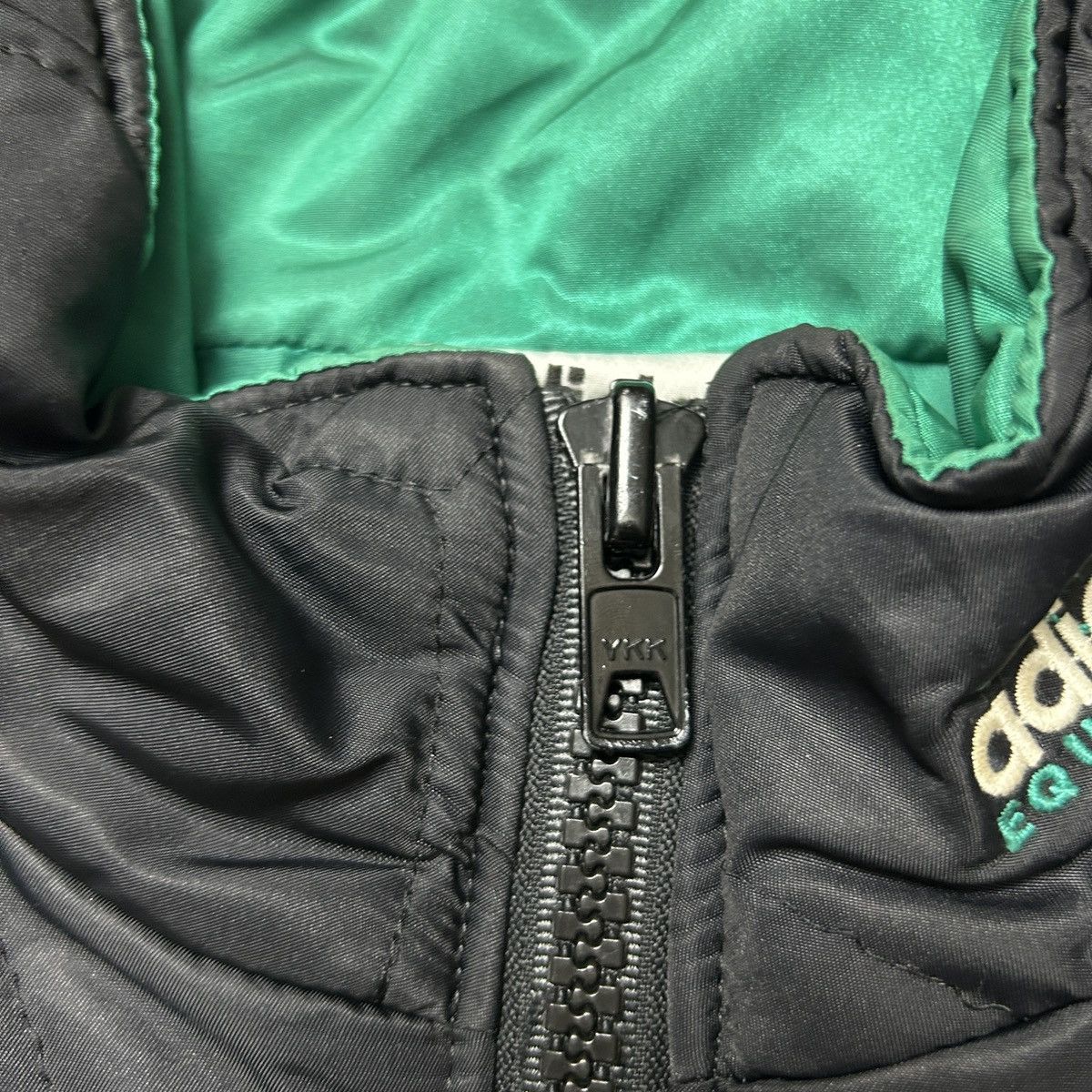 Adidas × Equipment × Vintage Vintage90s Adidas Equipment Big Logo Black Jacket Coat Size US L / EU 52-54 / 3 - 6 Thumbnail