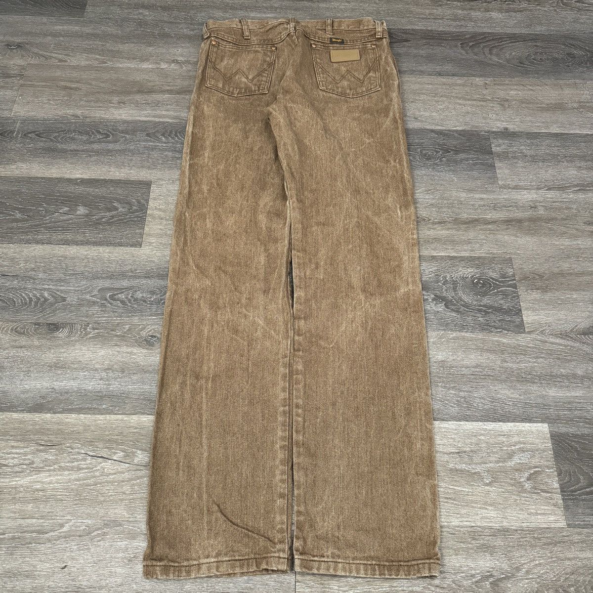 Vintage 90s wrangler mocha brown wide leg essential jeans