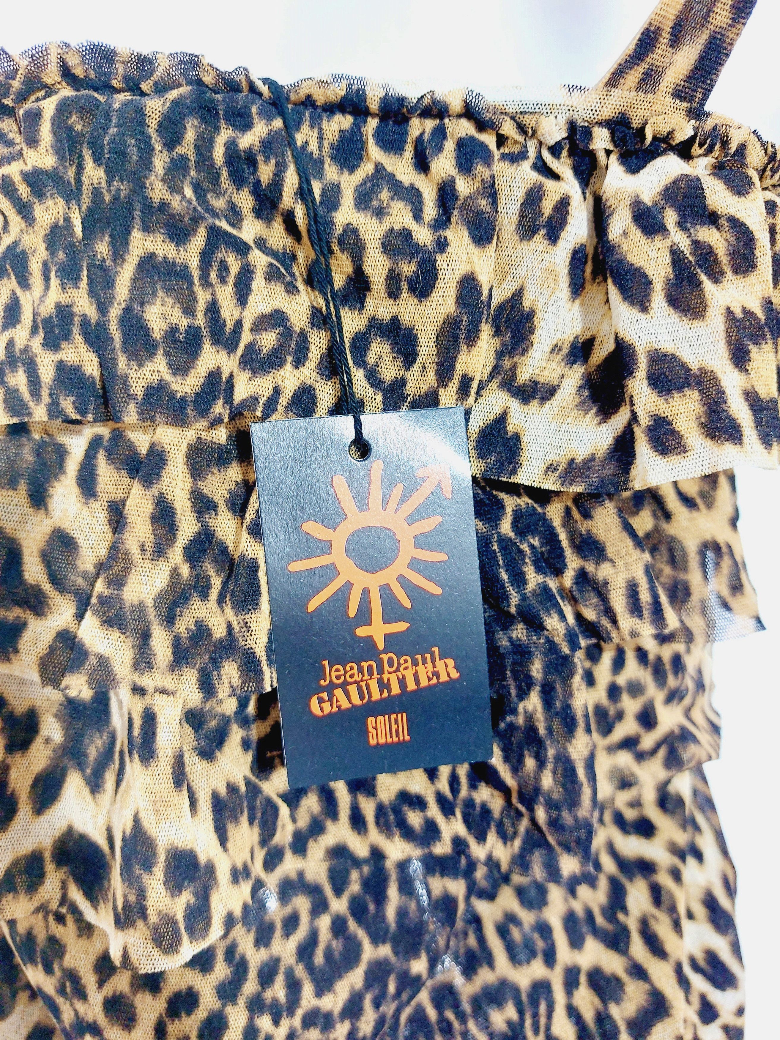 Jean Paul Gaultier Jean Paul Gaultier Mesh Tarzan Jane Leopard Tiger Dress Size L / US 10 / IT 46 - 9 Thumbnail