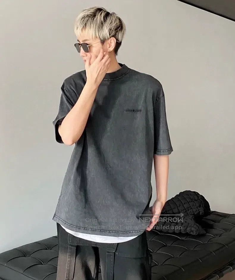 Balenciaga Balenciaga Alphabet Logo Distressed Short Sleeve T-Shirt G Size US L / EU 52-54 / 3 - 6 Thumbnail
