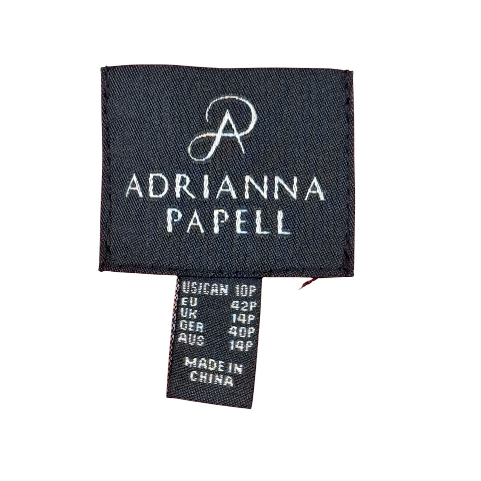 Adrianna Papell Adrianna Papell Dress Women 10 Petite Red Eyelet Party Size L / US 10 / IT 46 - 4 Thumbnail