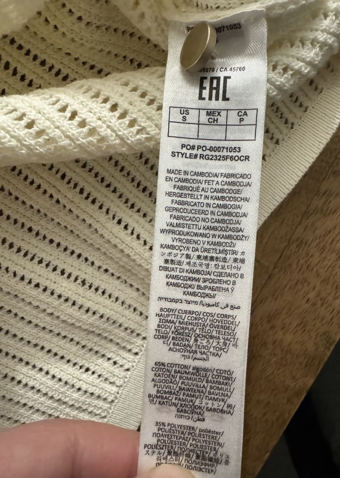 Rag & Bone Rag & Bone Vivi Polo Sweater Small Chalk White Size S / US 4 / IT 40 - 8 Thumbnail