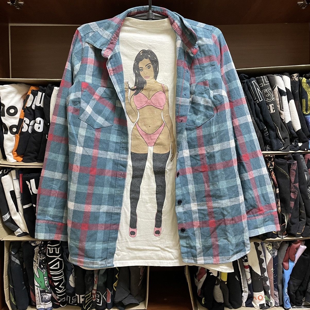 Vintage Vintage 90s Plaid Flannel Shirt Graphic Checkered Blue S Size US S / EU 44-46 / 1 - 1 Thumbnail