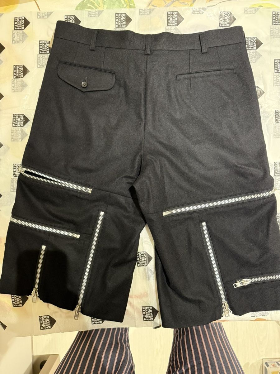 Comme des Garcons Homme Plus FW25 Zipped Wool Shorts Size US 32 / EU 48 - 3 Thumbnail