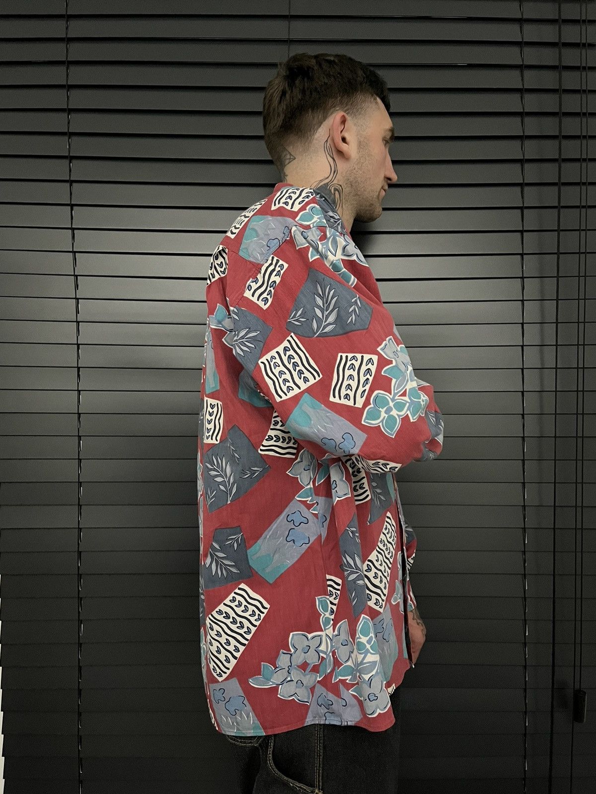 Other The Flagship vintage 90s abstract art button up crazy shirt Size US XL / EU 56 / 4 - 4 Thumbnail