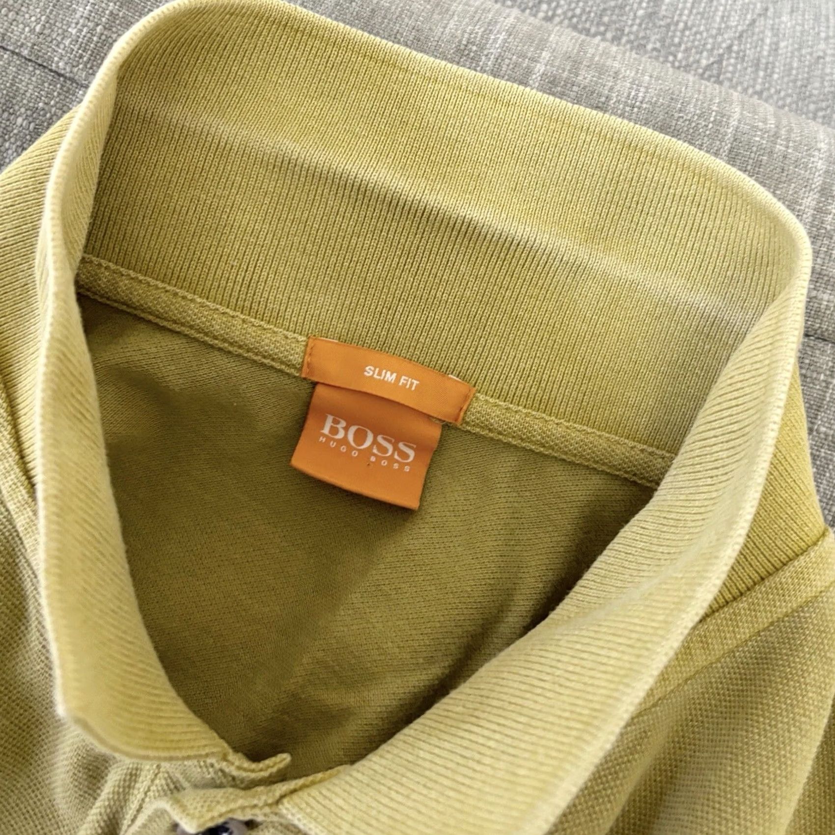 Hugo Boss HUGO BOSS Polo Shirt Pascha Slim Fit Mustard Orange Label Mens M Size US M / EU 48-50 / 2 - 5 Thumbnail