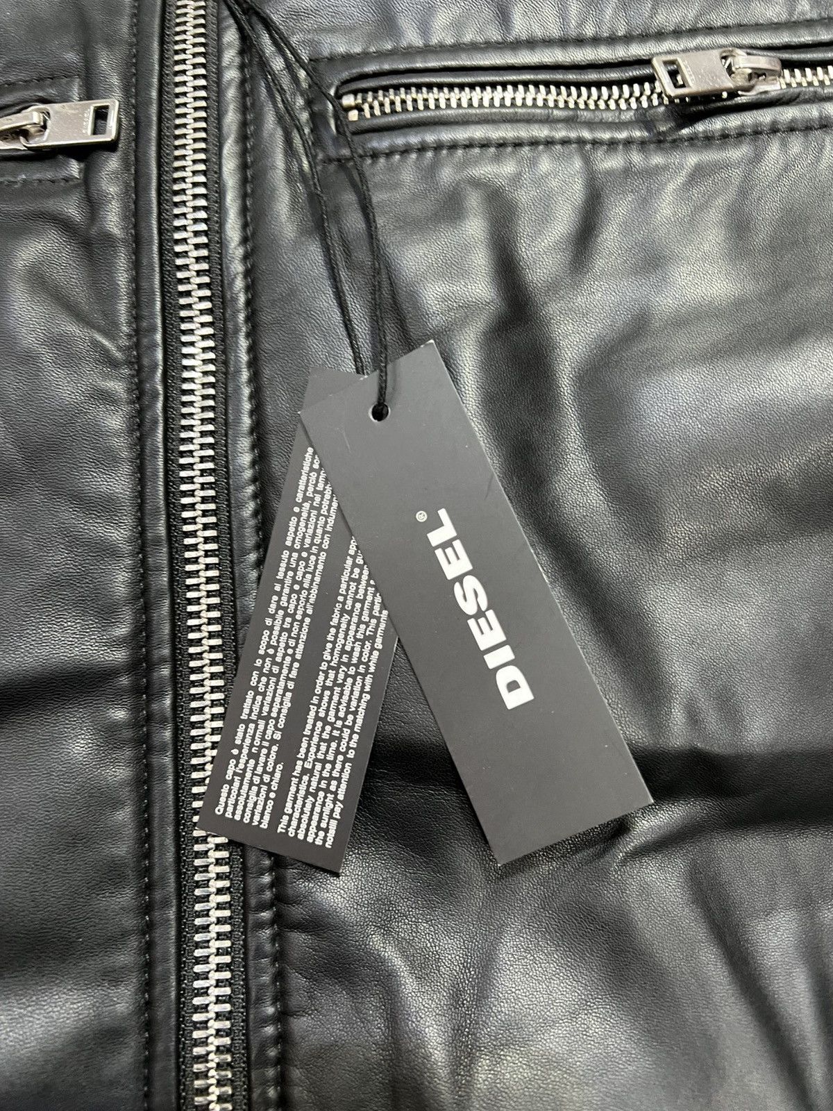 Diesel Diesel leather+Nylon jacket size L Size US L / EU 52-54 / 3 - 3 Thumbnail