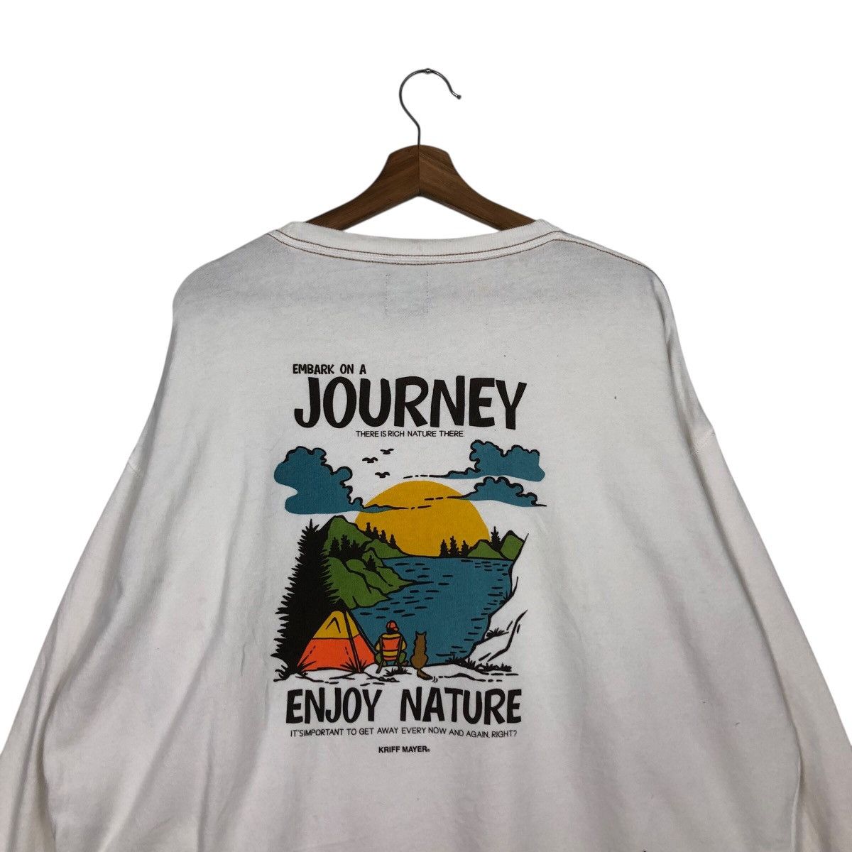Japanese Brand 📌Vintage Sweatshirt Kriff Mayer Big Logo Back Hit Size US L / EU 52-54 / 3 - 10 Thumbnail