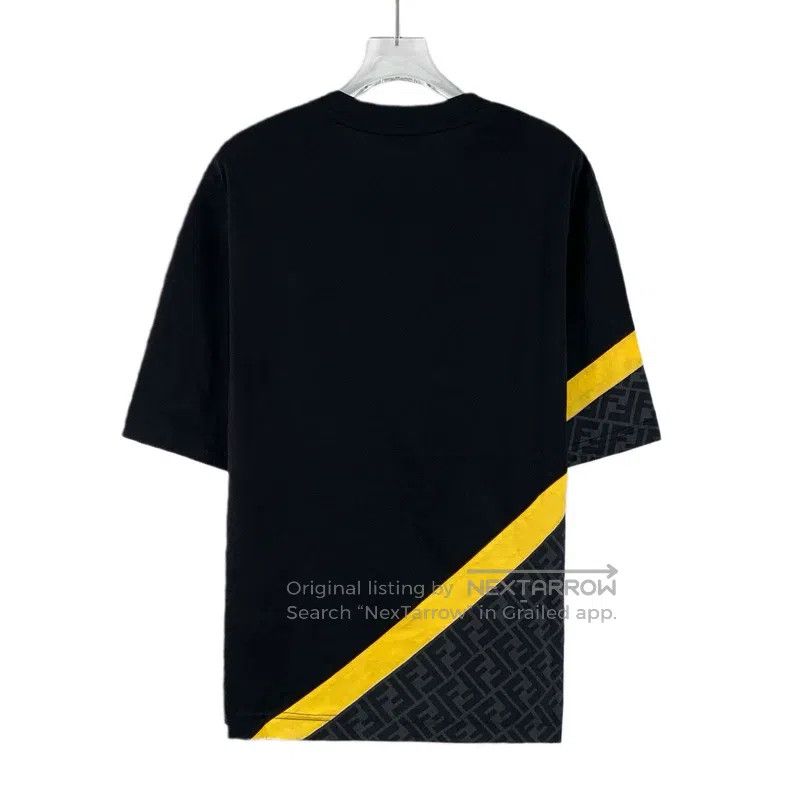 Fendi Fendi Black logo letter combination cotton round neck shor Size US XXS / EU 40 - 2 Thumbnail