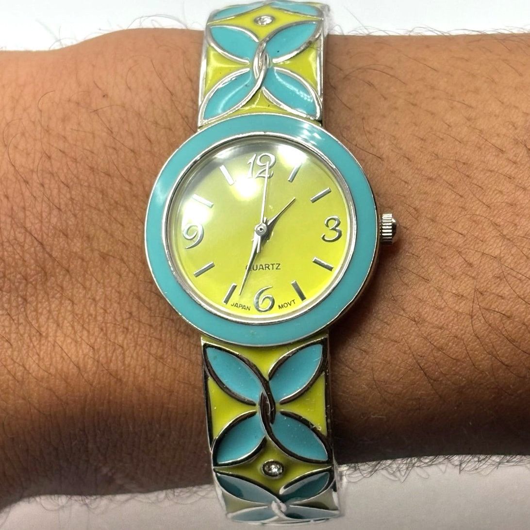 Other Y2K Green & Blue Cuff Watch Size ONE SIZE - 2 Thumbnail