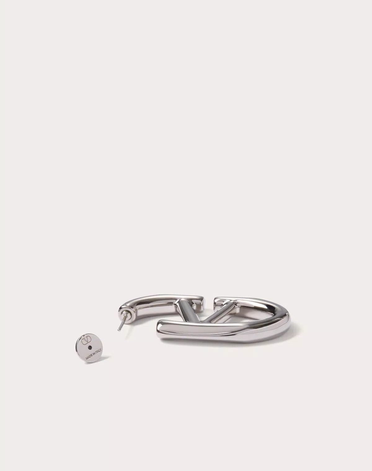 Valentino oc11z0725 Size:OS/The Bold Edition Metal Earrings in Silver Size ONE SIZE - 4 Thumbnail