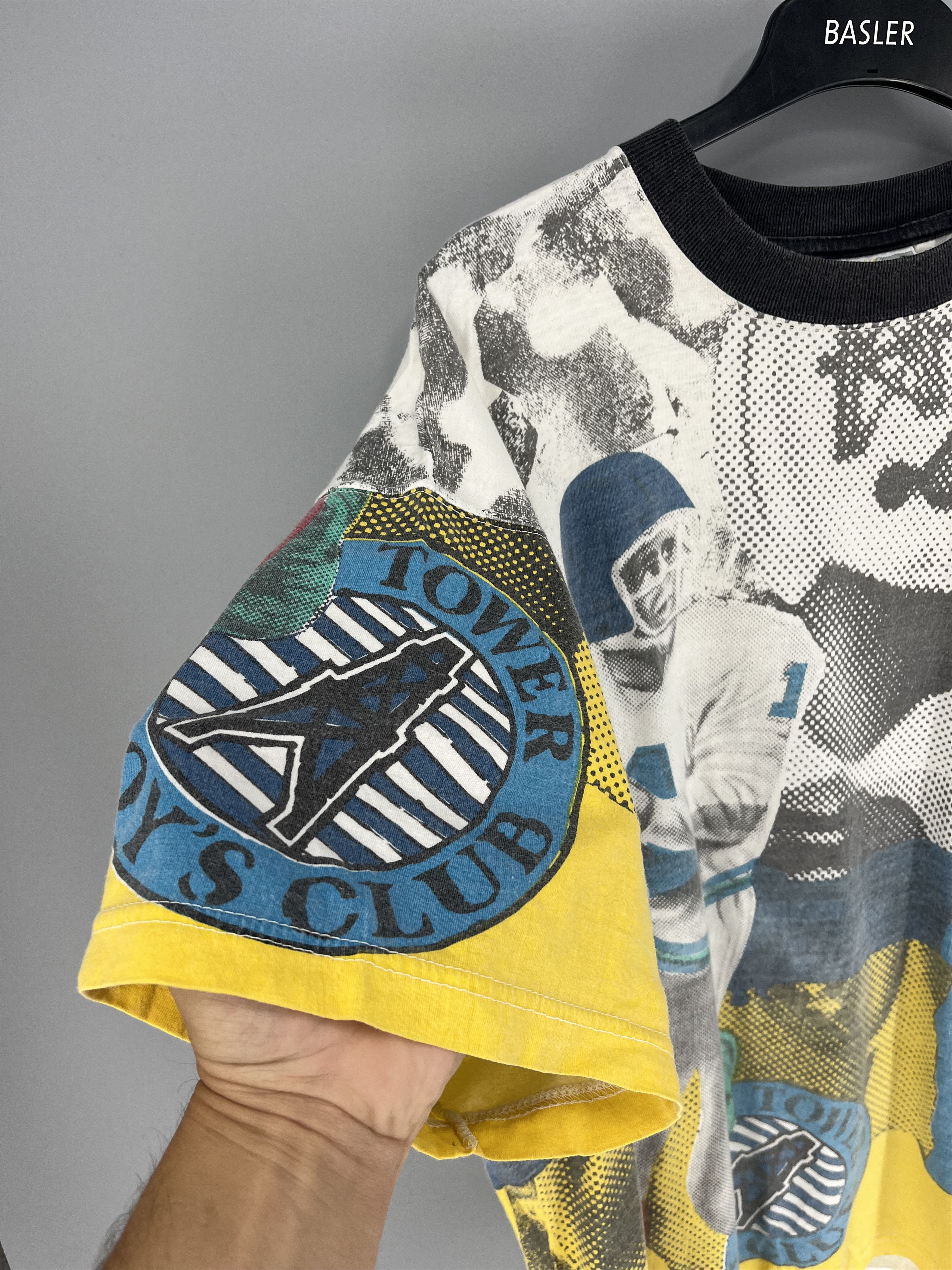 NFL × Sports Specialties × Vintage Vintage 90s NFL American Football Tower Boys fullprint tees Size US XL / EU 56 / 4 - 7 Thumbnail