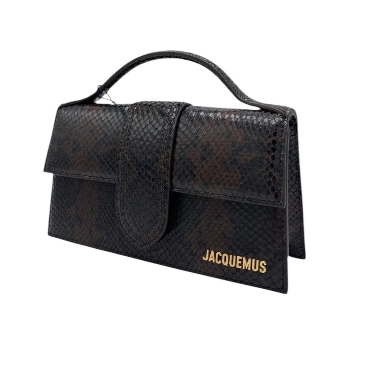 Jacquemus Jacquemus Le Grand Bambino Brown Snake Gold Size ONE SIZE - 4 Thumbnail