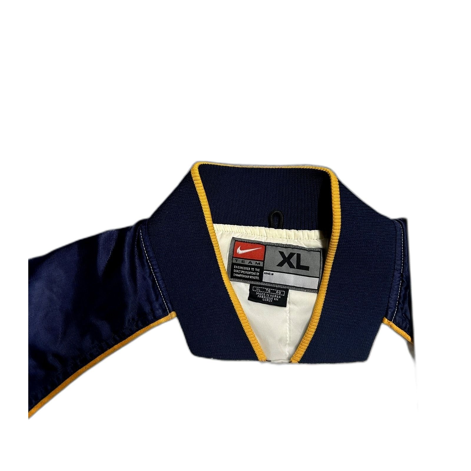 Nike Vintage Nike Golden State Warriors NBA Satin Bomber White Ja Size US XL / EU 56 / 4 - 2 Thumbnail