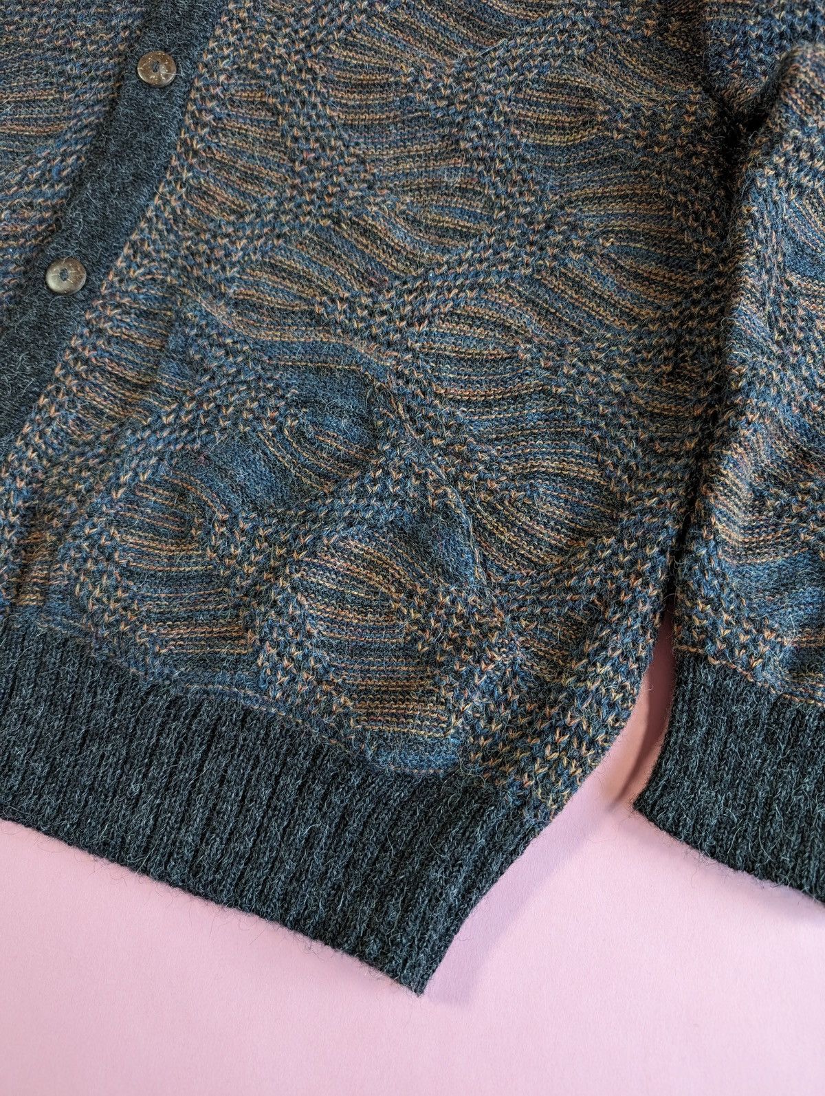 Vintage Navajo Design Cardigan Made in Peru Sweaters Knitwear