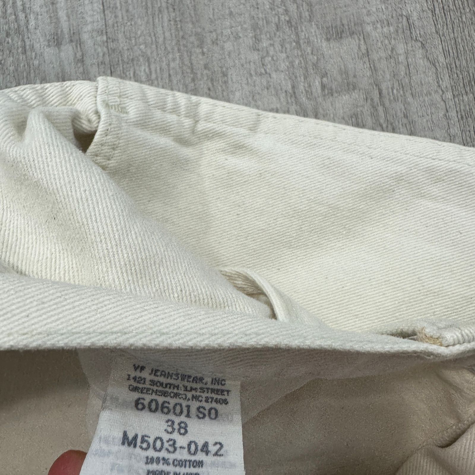 Wrangler Vintage Wrangler Jean Shorts Men's 38 Cream White 9" Inseam Size US 38 / EU 54 - 4 Thumbnail