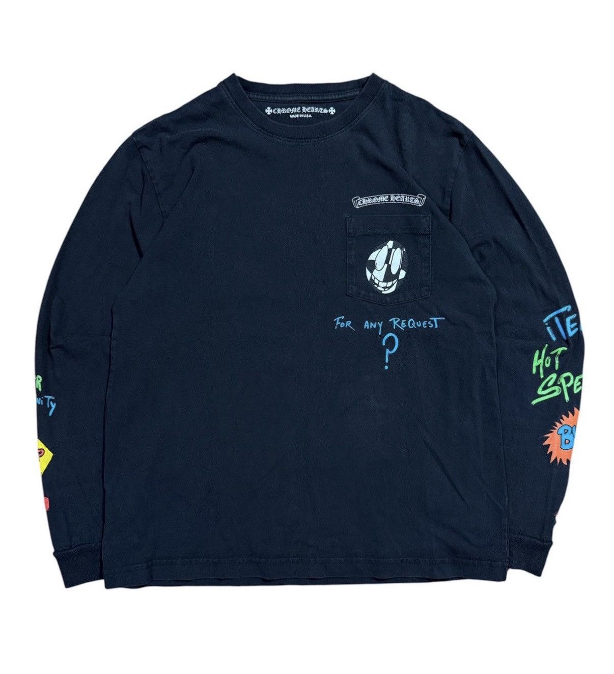 Chrome Hearts Vintage Early 90s Chrome Hearts LS Pocket Tee