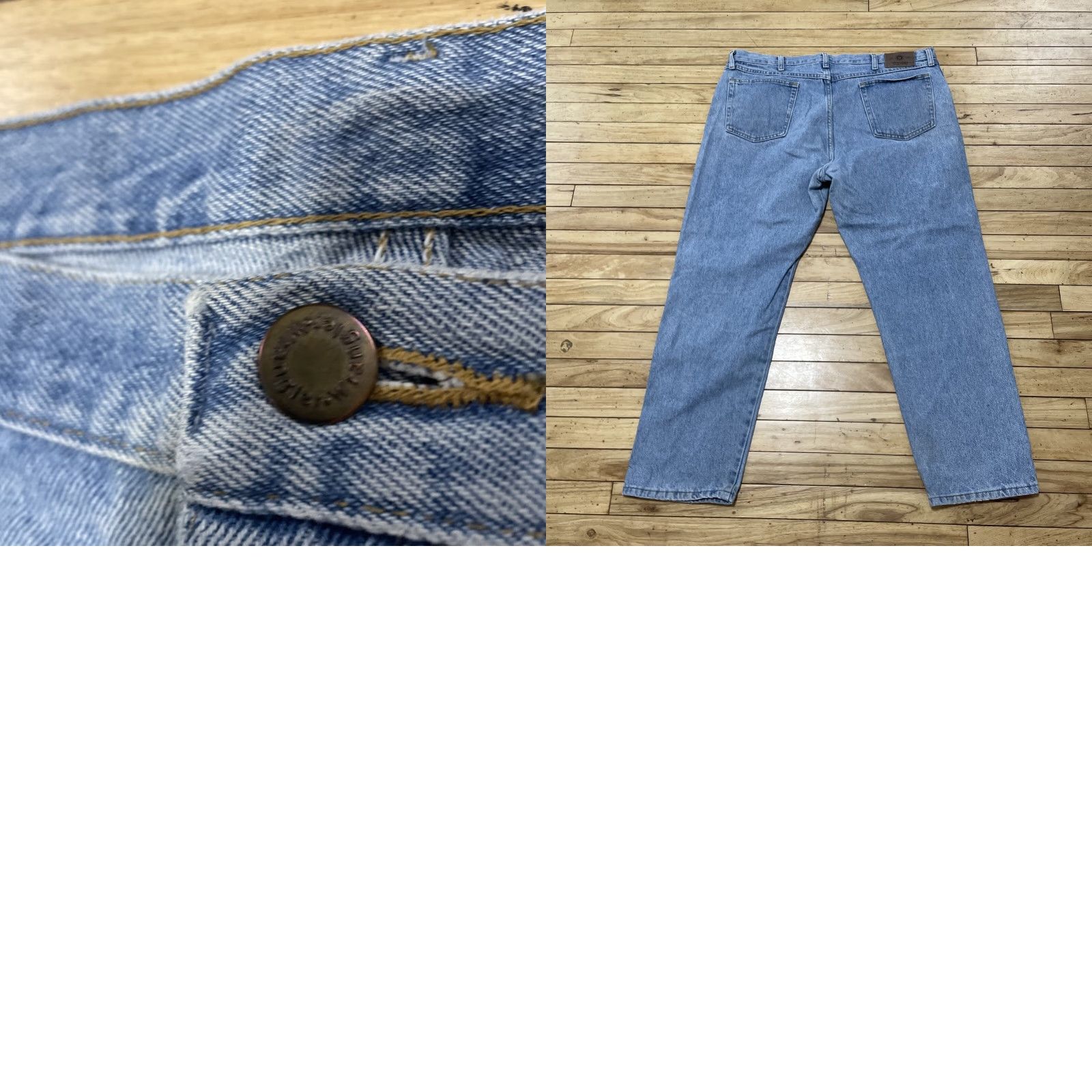 Wrangler Wrangler Jeans Men 40x30 Workwear Light Blue Wash Denim Western Classic Straight Jeans Championship? Size US 40 / EU 56 - 11 Thumbnail