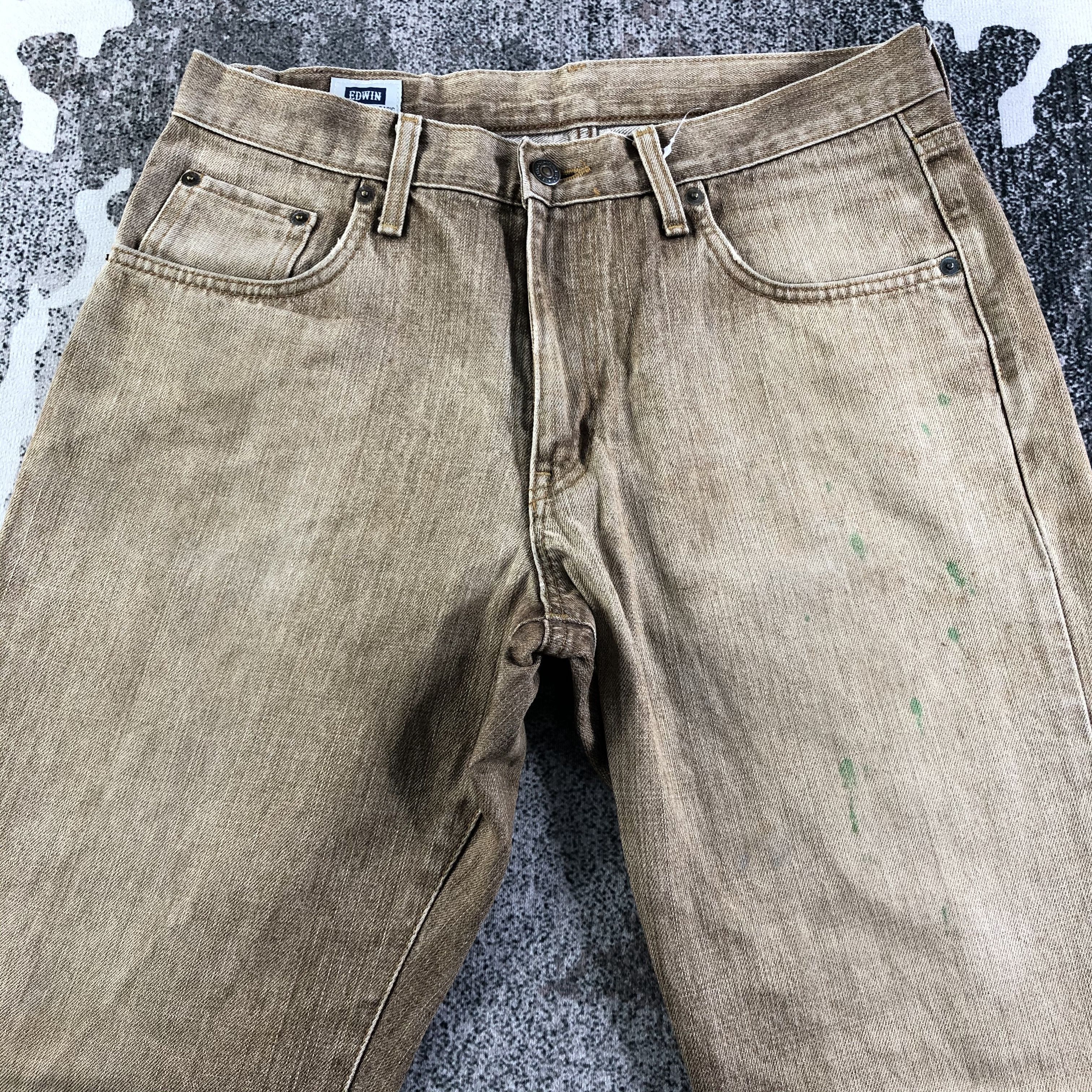 Edwin Vintage Edwin Jeans Faded Brown Denim KJ2456 Size US 32 / EU 48 - 3 Thumbnail