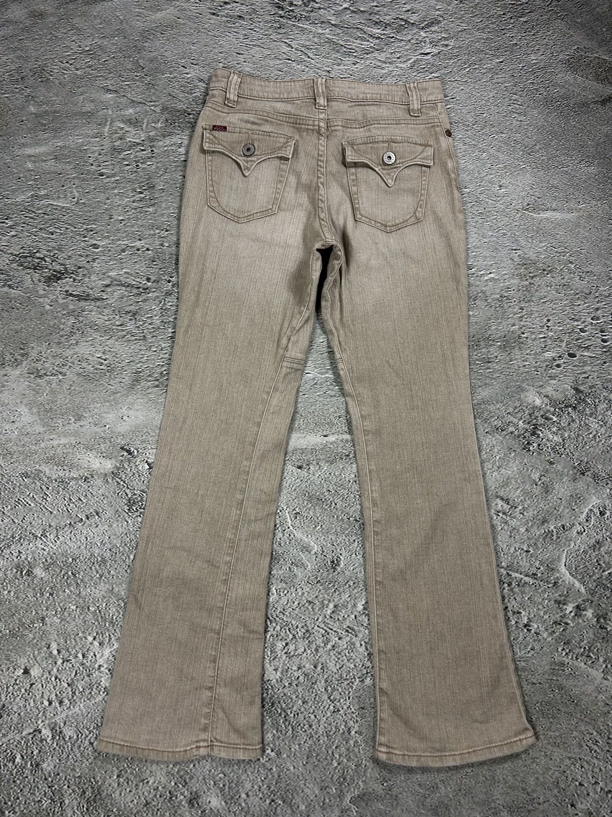 Other Y2K jeans flared beige Japanese Size 28" / US 6 / IT 42 - 1 Thumbnail