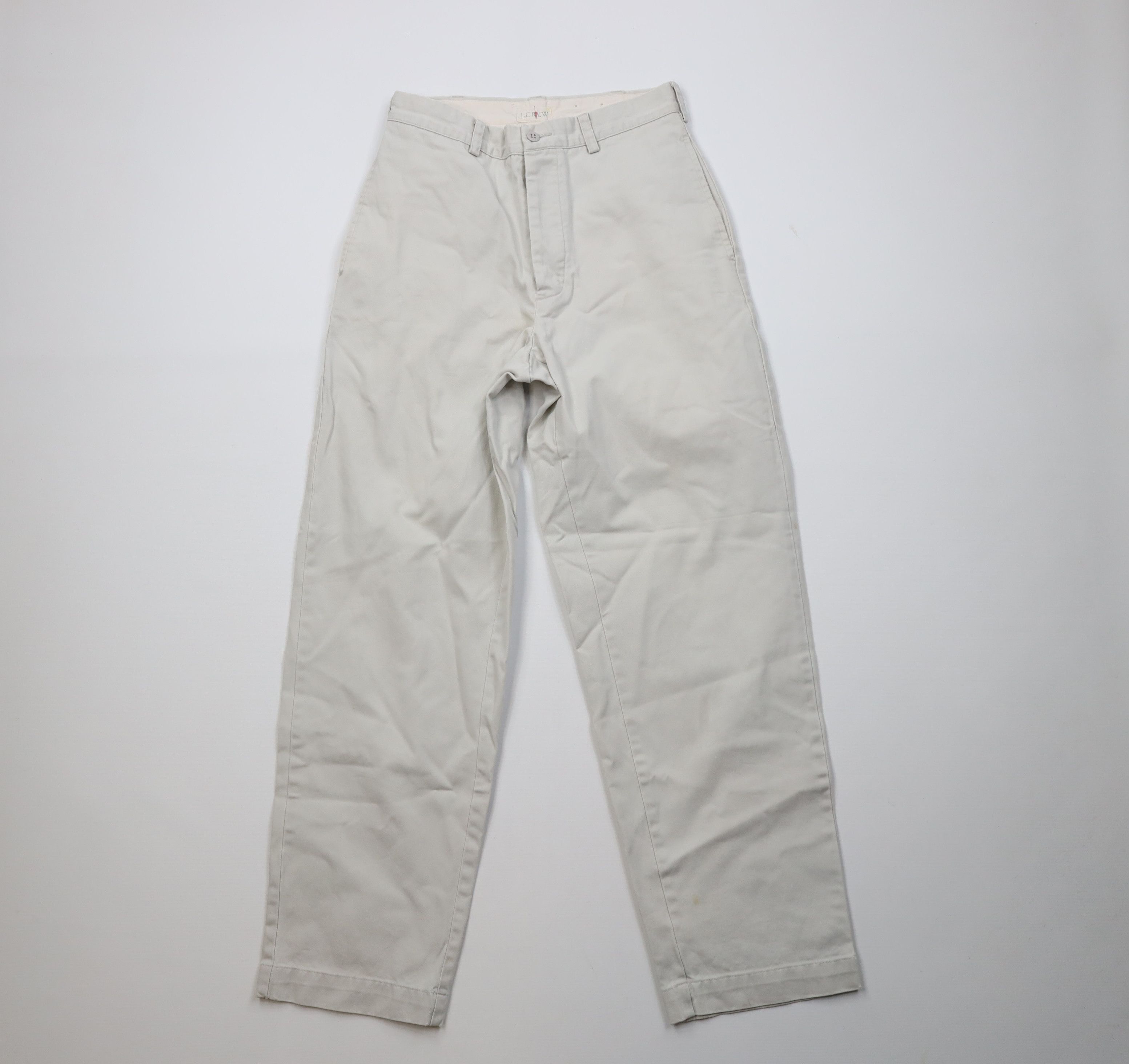 J.Crew Vintage 90s J Crew Button Fly Relaxed Fit Chino Pants Gray Size US 28 / EU 44 - 1 Thumbnail