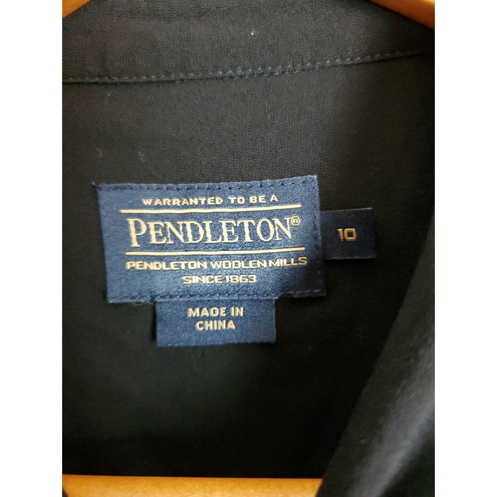 Pendleton Pendleton Dress Tunic Womens 10 Black Missing Belt Size L / US 10 / IT 46 - 12 Thumbnail