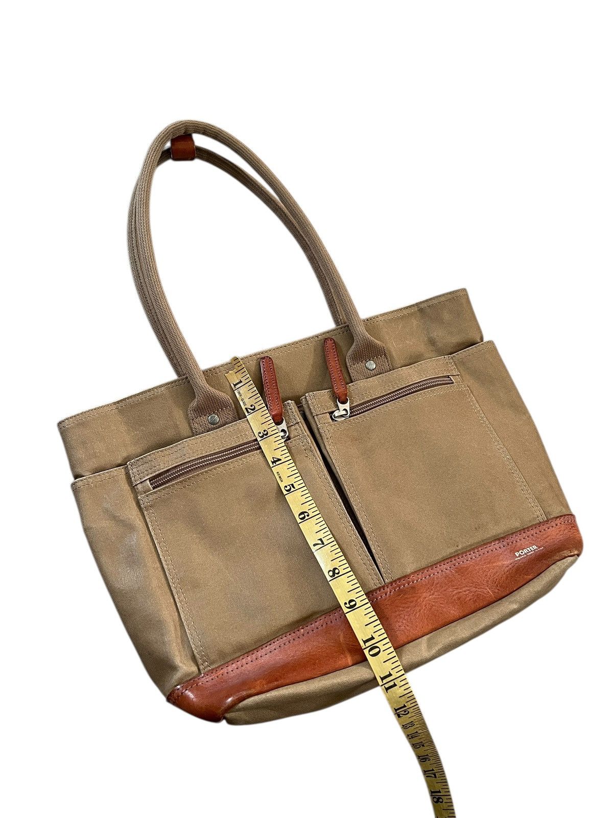 Porter Porter Coated Canvas Leather Tote Bag Size ONE SIZE - 17 Thumbnail