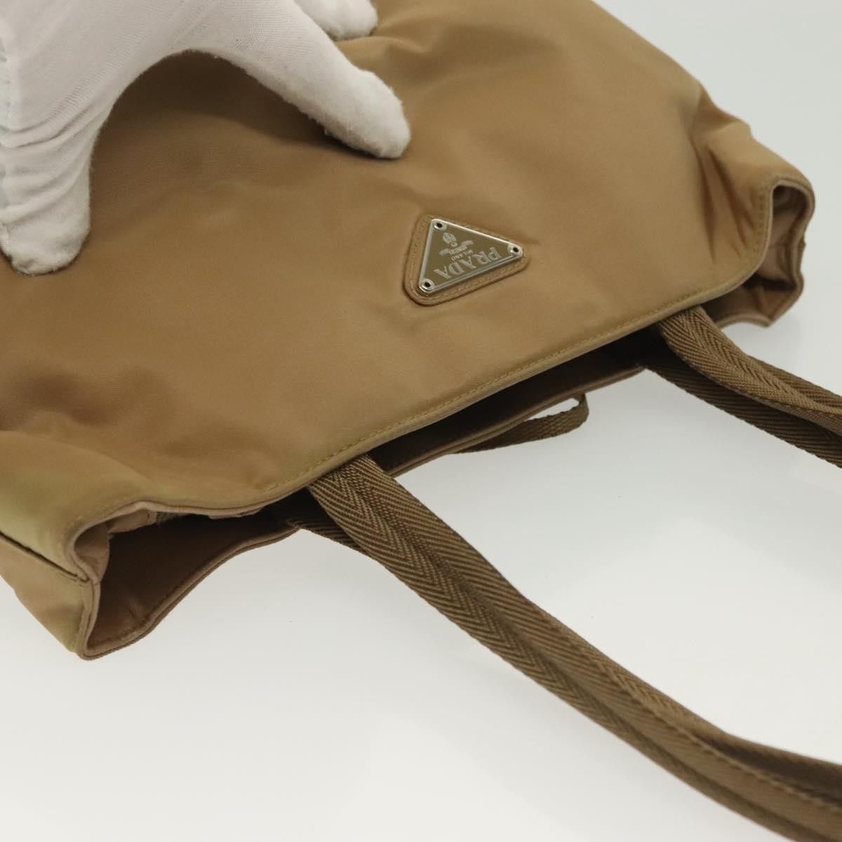 Prada PRADA Tote Bag Nylon Beige Silver Size ONE SIZE - 6 Thumbnail