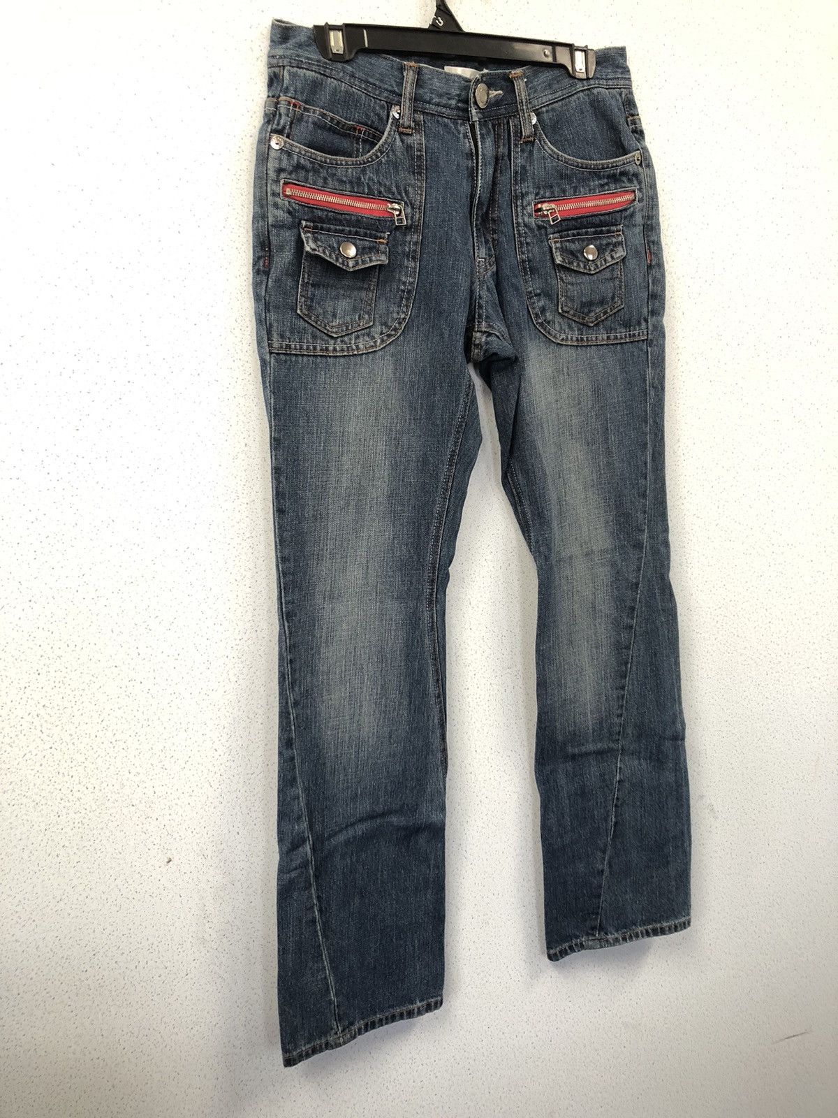 Japanese Brand Menz-Styles Flared Jeans – Waist 30 – Y2K Streetwear Vibe Size US 30 / EU 46 - 3 Thumbnail